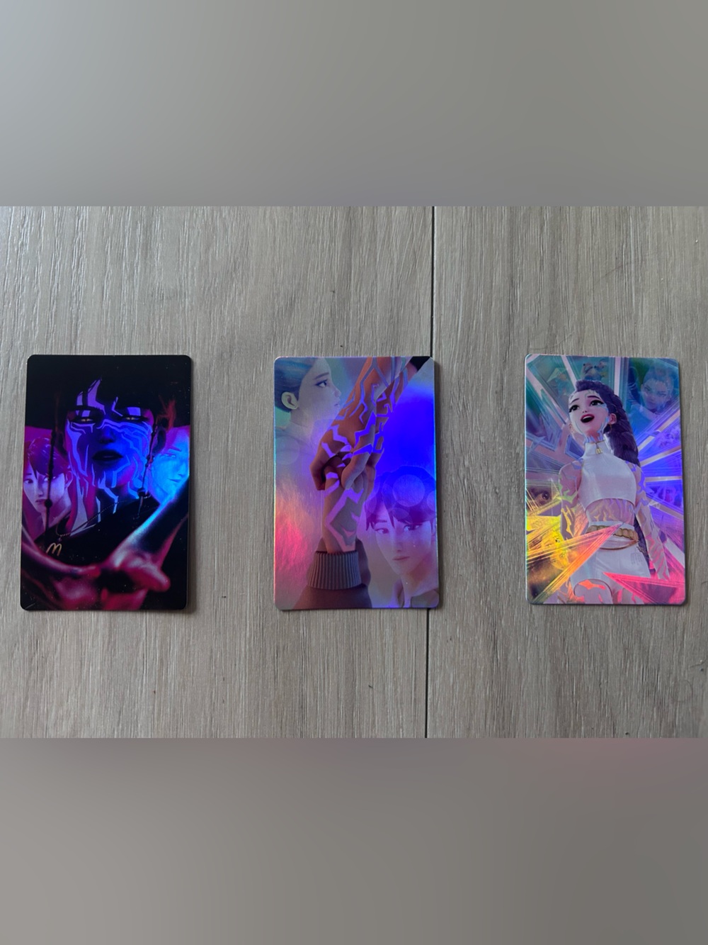 Kpop demon hunter McDonald’s collab cards